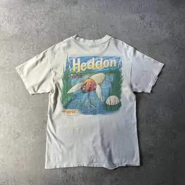 90s Hanes 헤인즈 기업 티셔츠 heddon 헤돈 화이트 L