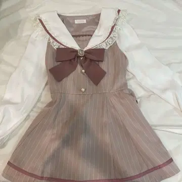 리즈리사 세일러 카라 셋업 핑크