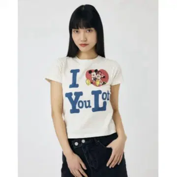 moussy 디즈니 콜라보 미키 미니 티셔츠