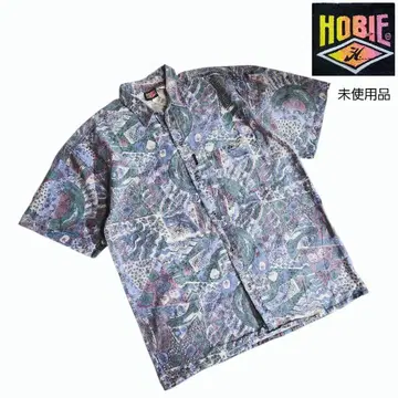 올드 서프 HOBIE 에스닉 올 패턴 코튼 반팔 셔츠 네팔 4502
