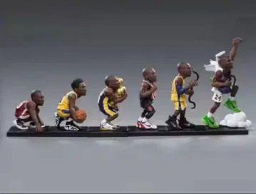 레이커스 코비 브라이언트 피규어 지지 kobe 6개 세트