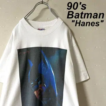 구제 의류 90's 헤인즈 배트맨 티셔츠 화이트 조커 DC 코믹