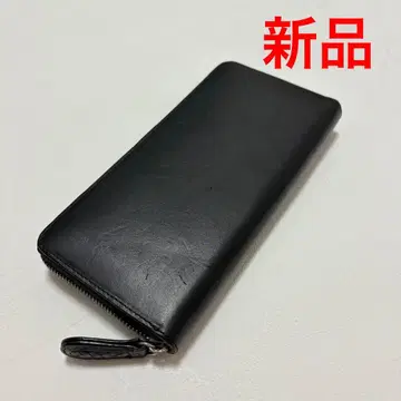 새상품 노마도이 라운드 지퍼 장지갑 블랙 소가죽 지퍼 가죽 블랙