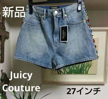 택 포함 새상품 Juicy Couture 데님 숏팬츠 27인치