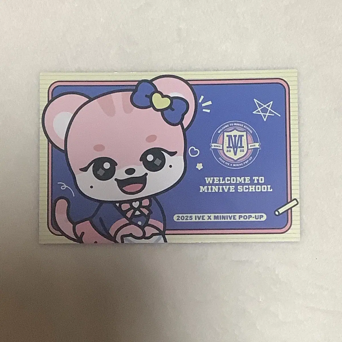 아이브 이서 이랑이 미니브스쿨 주사위 엽서 메시지카드