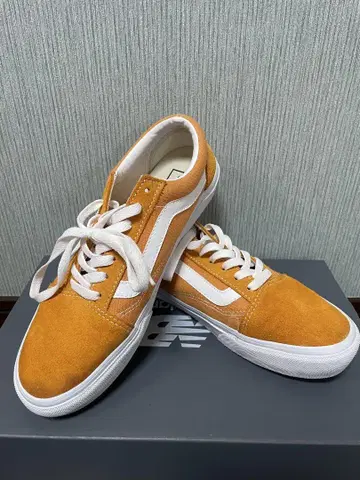 Vans 오렌지 스웨이드 스니커즈