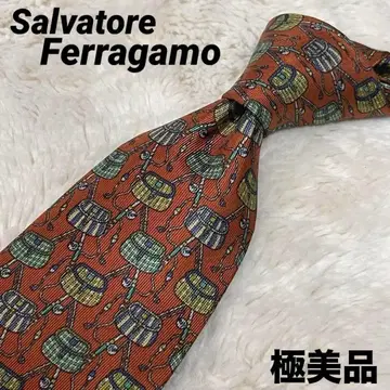 페라가모 Salvatore Ferragamo 넥타이 오렌지 비즈니스