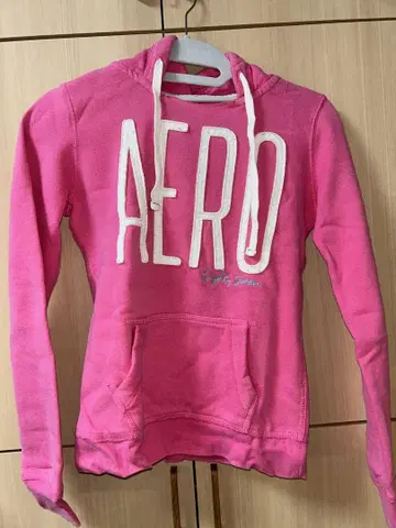 Aeropostale 핑크 후드 부착 맨투맨 S/P