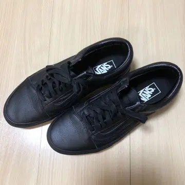 반스 올드스쿨 가죽 블랙 28cm