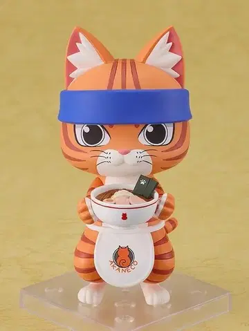 새상품 넨도로이드 분조 라면 빨간 고양이 2535 고양이 피규어 분조