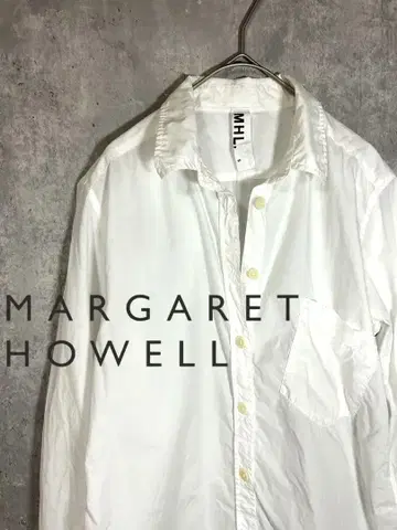 MHL. 마가렛 호웰 화이트 코튼 셔츠 블라우스 II M