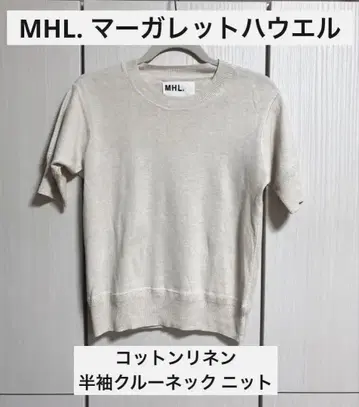 MHL. 마가렛 호웰 코튼 린넨 썸머 니트 반팔