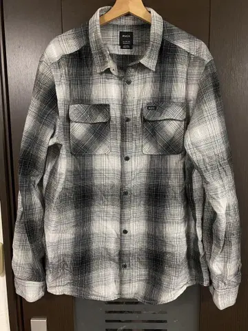 rvca 옴브레 체크 플란넬 셔츠 루카