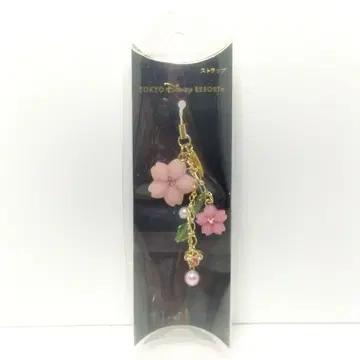 미개봉 도쿄 디즈니 리조트 스트랩 벚꽃 사쿠라 핑크
