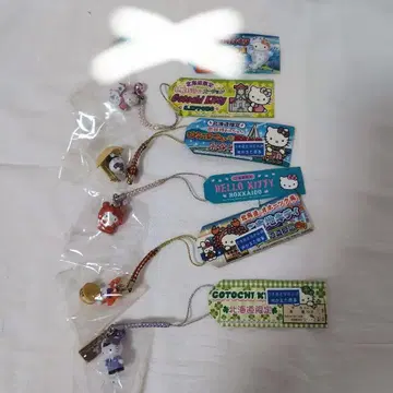 지역 특산품 키티 홋카이도 한정 스트랩 5개 세트