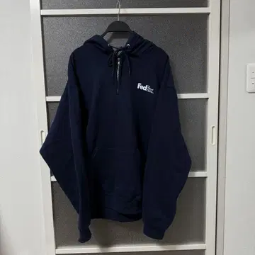 FedEx 네이비 지퍼 후드티 XL JERZEES