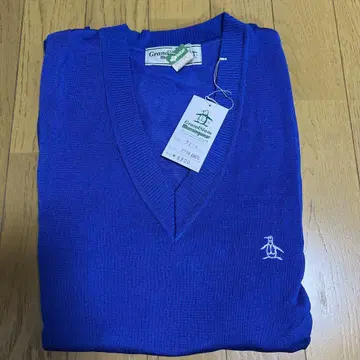 munsingwear V넥 니트 L 사이즈 파랑 미사용품 새상품급