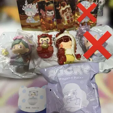 팝 마트 길상을 부르는 갑진년 시리즈 세트 + 푸키 고양이 시리즈