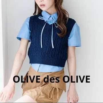 OLIVE des OLIVE 케이블 베스트 세트 네이비