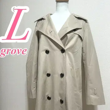 그로브 베이지 트렌치코트 L 오피스 캐주얼 예쁜 코디