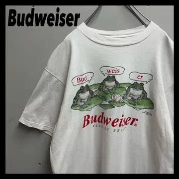 Budweiser 버드와이저 90년대 프로그 기업 티셔츠
