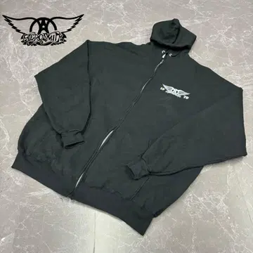 AEROSMITH 집업 후드티 블랙 에어로스미스 하드 록