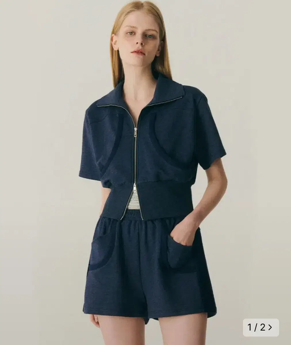 City Breeze Short Sleeve Zip-Up and Shorts Set