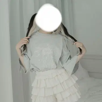 플로키 프린트 상의 그레이 핑크 팔 엘프 palelfy