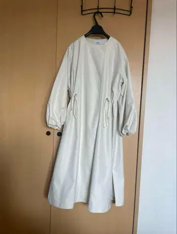 스프링 코트 코엔 노카라 롱 코트