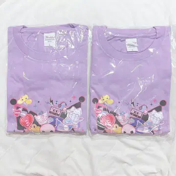 산리오 퓨로랜드 쿠로미 벌스데이 라이브 한정판 티셔츠 2장 세트