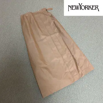NewYorker 플리츠 랩 롱 스커트