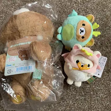 미사용 리락쿠마 봉제 인형 세트