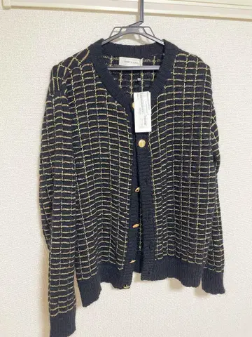 ERNEST W.BAKER 골드 체크 가디건