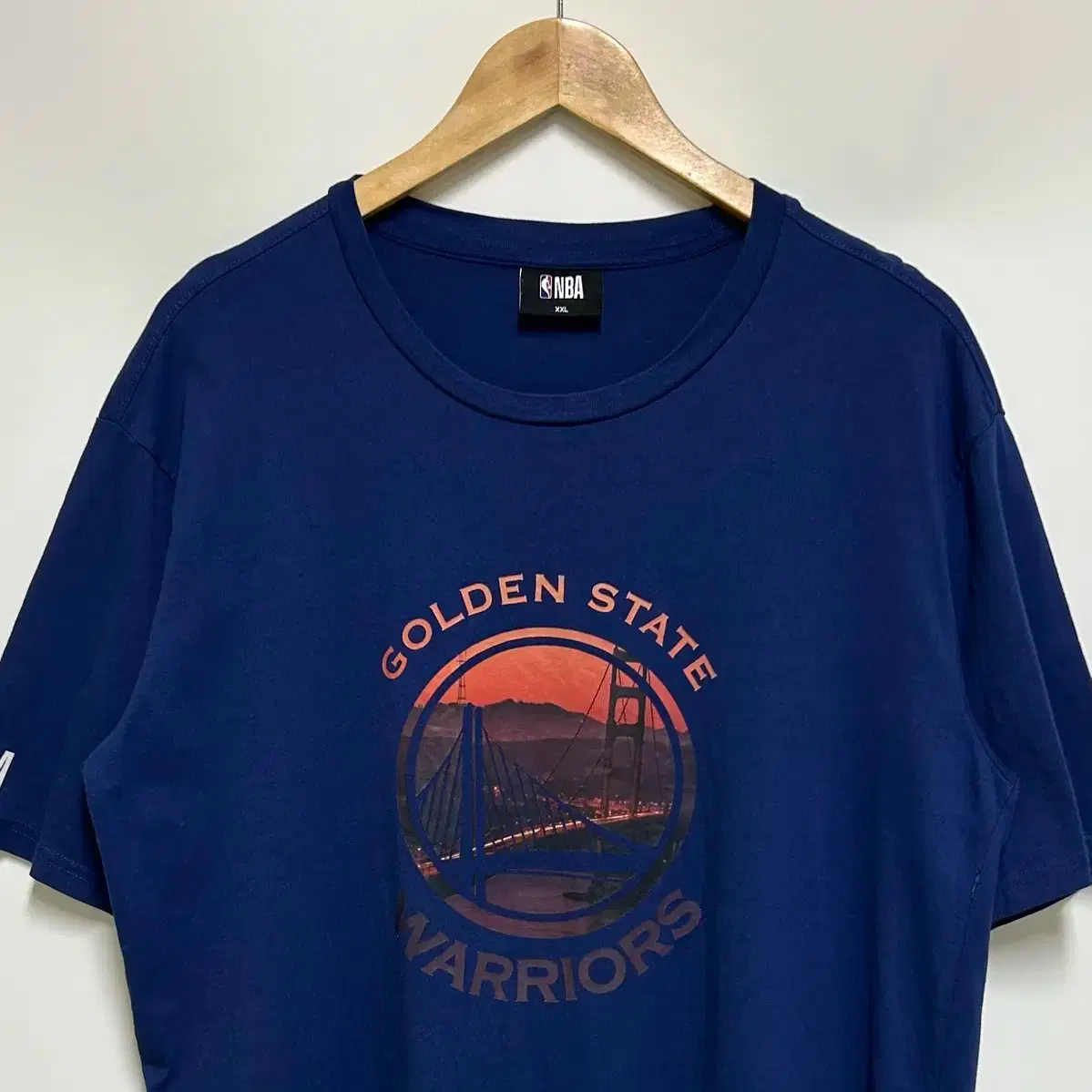 NBA [Men's 110] NBA Golden State Real Photo Print Regular Fit