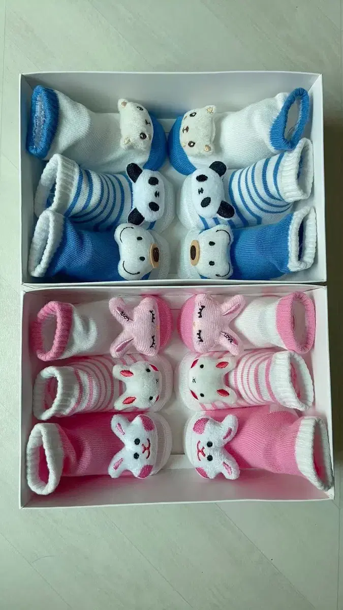 Newborn Socks Set Doll Socks 3-Piece Set Baby 1~6 Months Gift