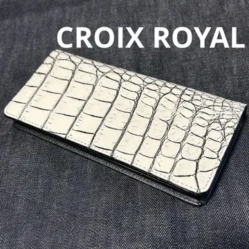 CROIX ROYAL 크로아 로얄 엠보 바닐라 접이식 지갑