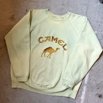 camel 카멜 맨투맨 라임 그린