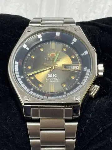 ORIENT SK Crystal 자동 감기 손목시계 정크 제품