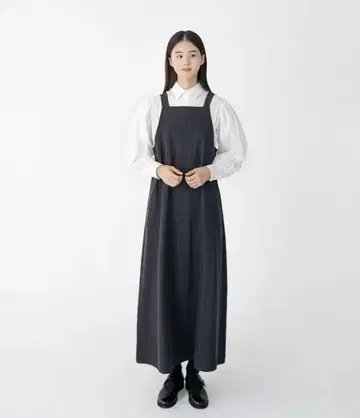 유노이아 블랙 데님 드레스