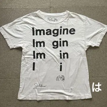 존 레논 Imagine 화이트 티셔츠 세련된 남녀 비틀즈 구제 의류
