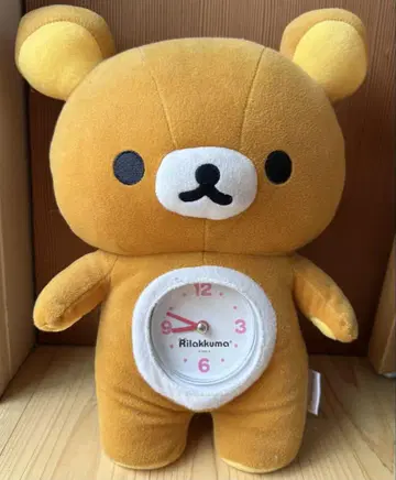 리락쿠마 봉제 인형 시계