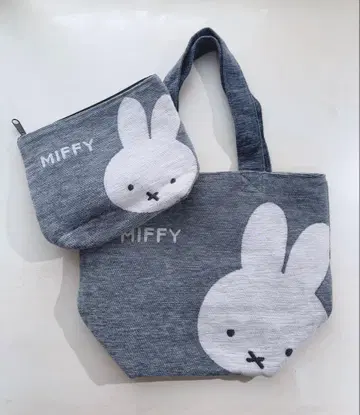 2종 세트 토트백 런치백 파우치 미피 모노하밍