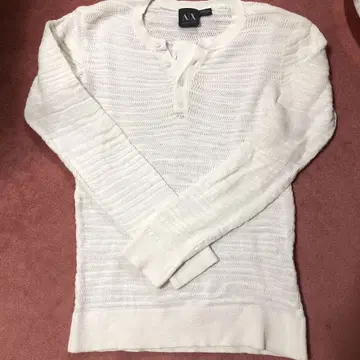 아르마니 Armani Exchange 화이트 니트 스웨터 XS
