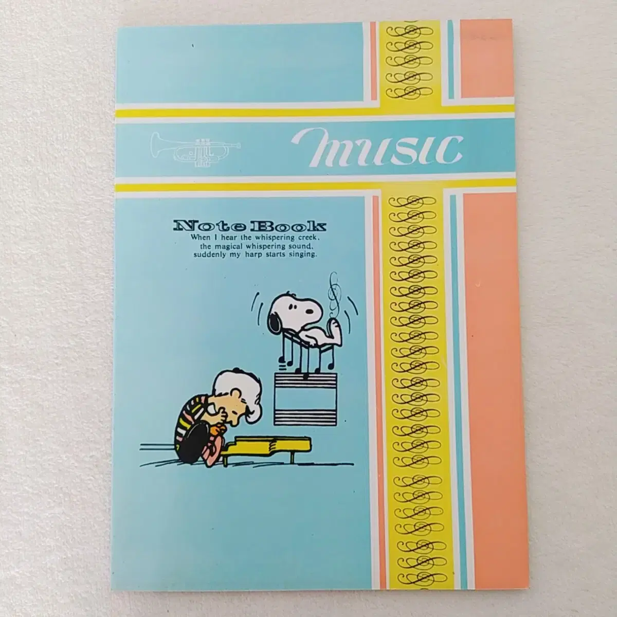 1988년 스누피 빈티지 노트 / 옛날 만화 공책 고전 문구 피너츠 팬시