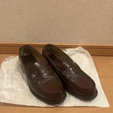 HARUTA 브라운 로퍼 24EEE