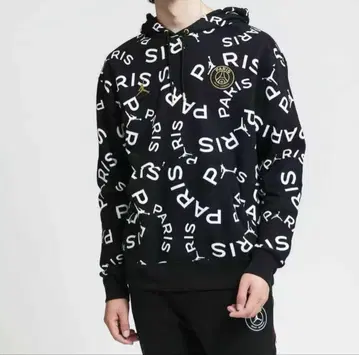 PSG Jordan 콜라보 후드 부착 후드티