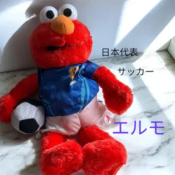 엘모 축구 일본 대표팀 봉제 인형 JFA 세서미 스트릿 스포츠 레어
