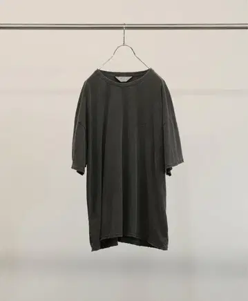 안셀름 EMBROIDERY DYED T-SHIRT(BLACK)