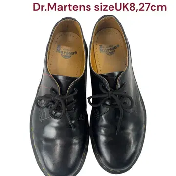 새상품급 닥터마틴 가죽 신발 가죽 신발 블랙 UK8, 27cm