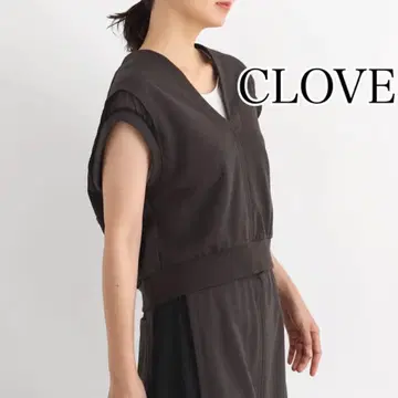 CLOVE 새상품 베스트 상의 티셔츠 프렌치 슬리브 시어